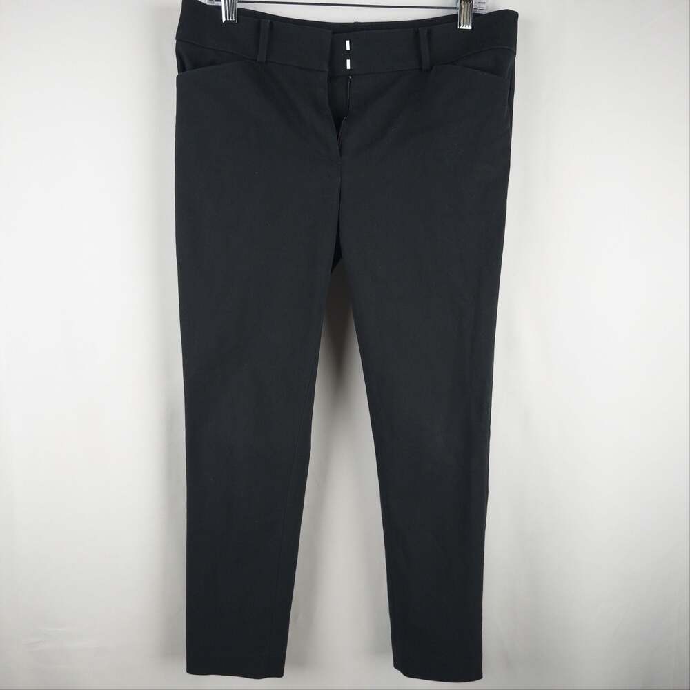 LOFT Petites Black Slim-Fit Stretch Dress Pants